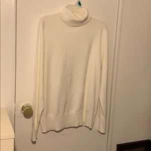 White turtle neck